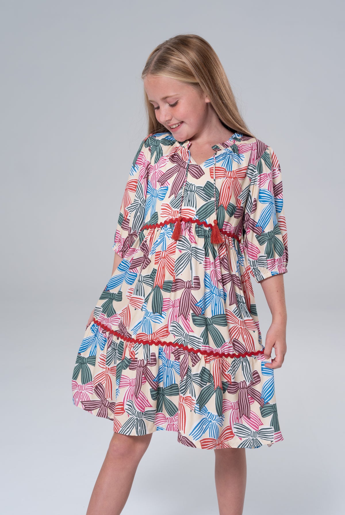 Hattie Bows Dress-Briton Court