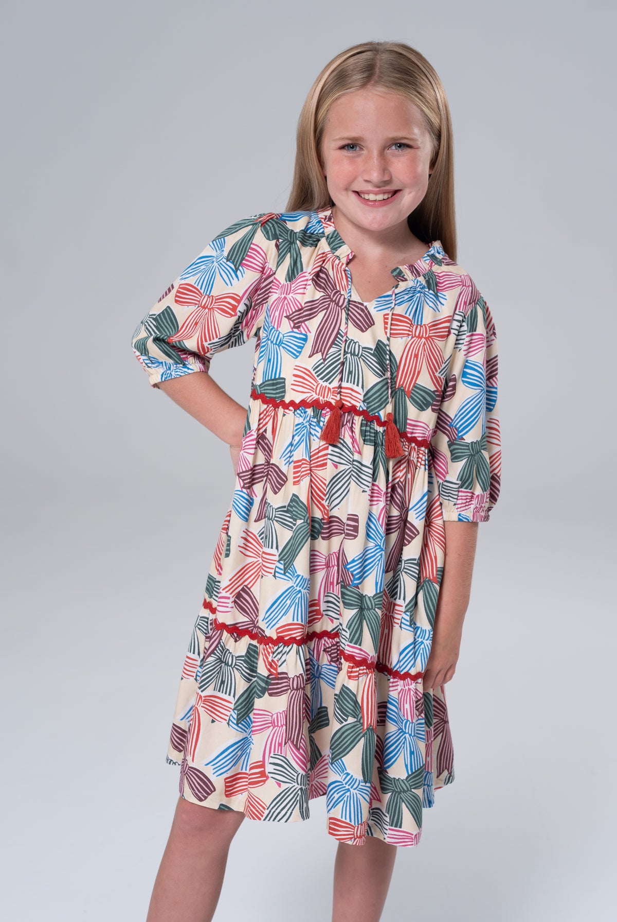 Hattie Bows Dress-Briton Court