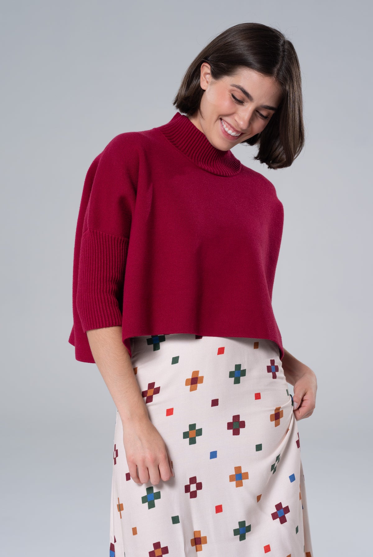 Sophia Sweater Bordeaux-Briton Court