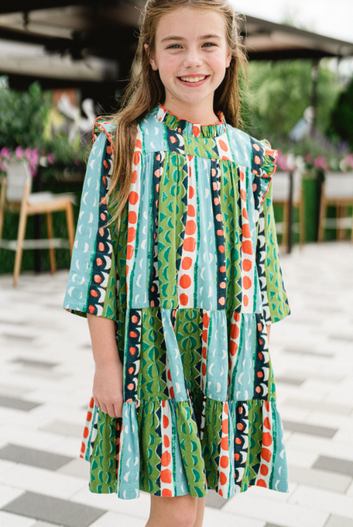 Girls Savannah Dress-Briton Court