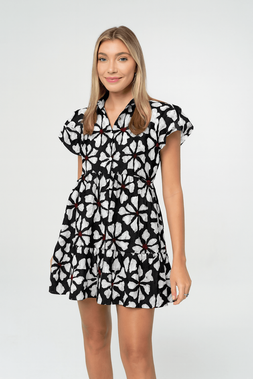 Frenchi Mini Gameday Dress- Garnet & Black-Briton Court