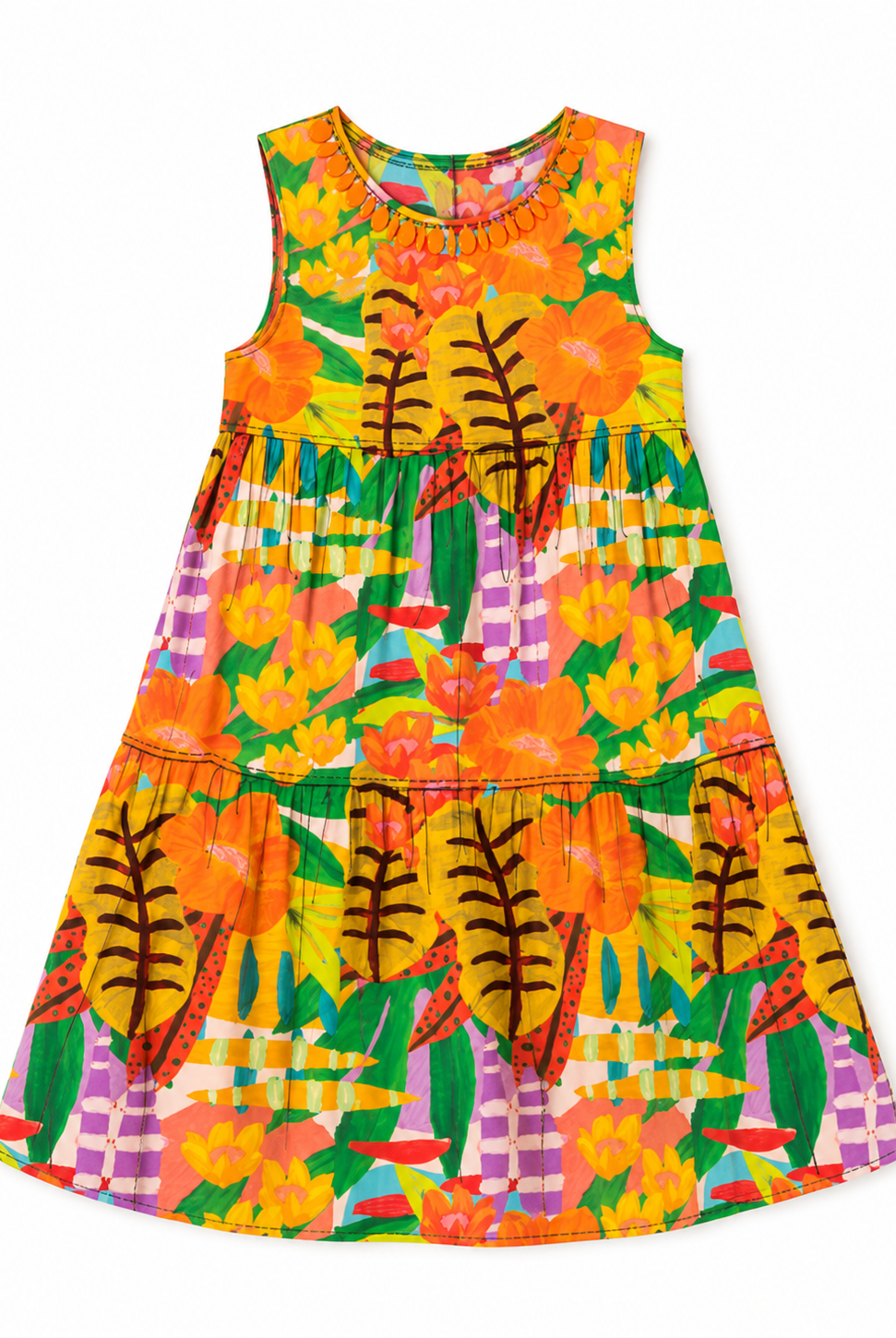 Girls Ellie Beaded Dress-Briton Court