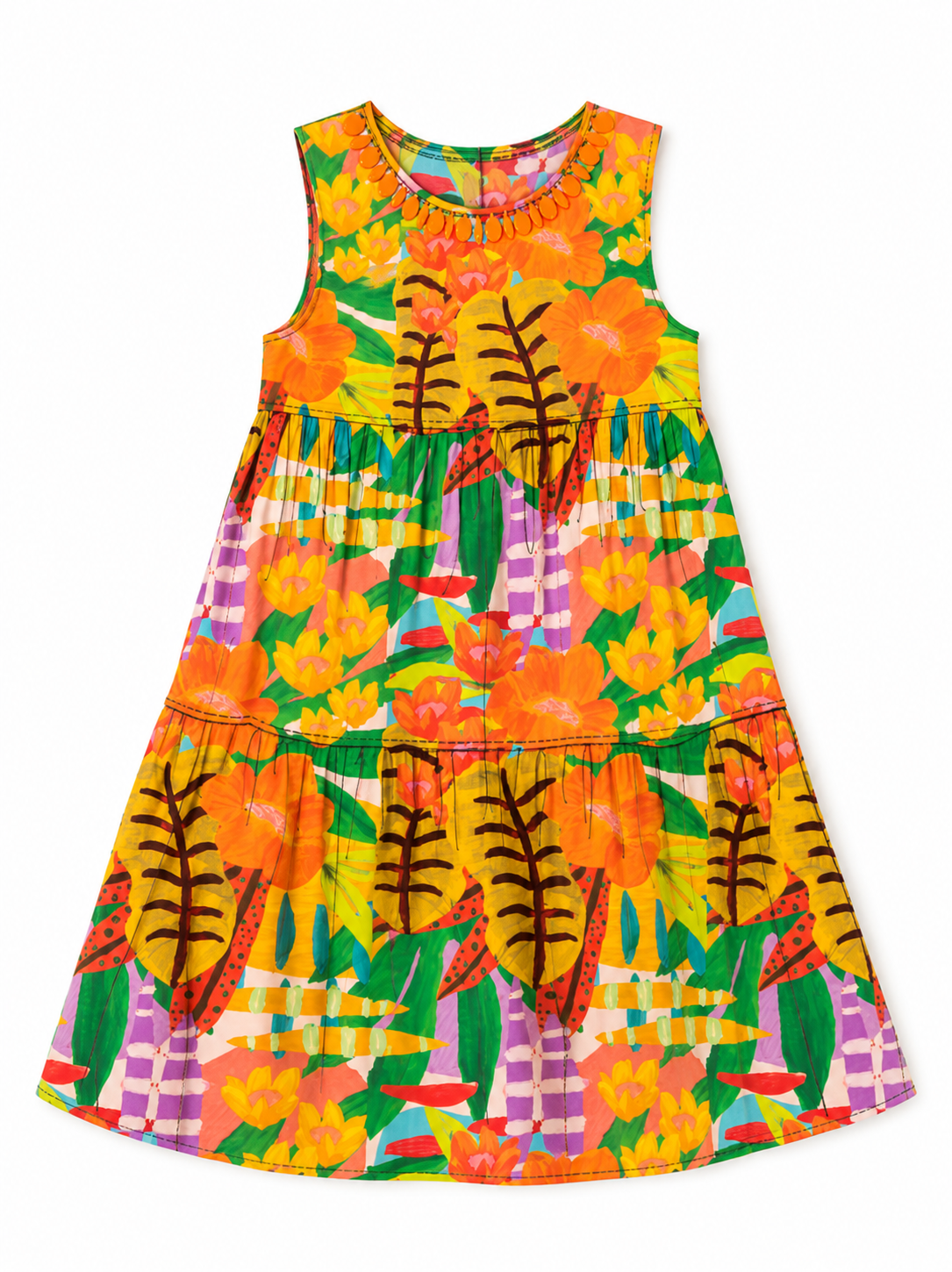 Girls Ellie Beaded Dress-Briton Court