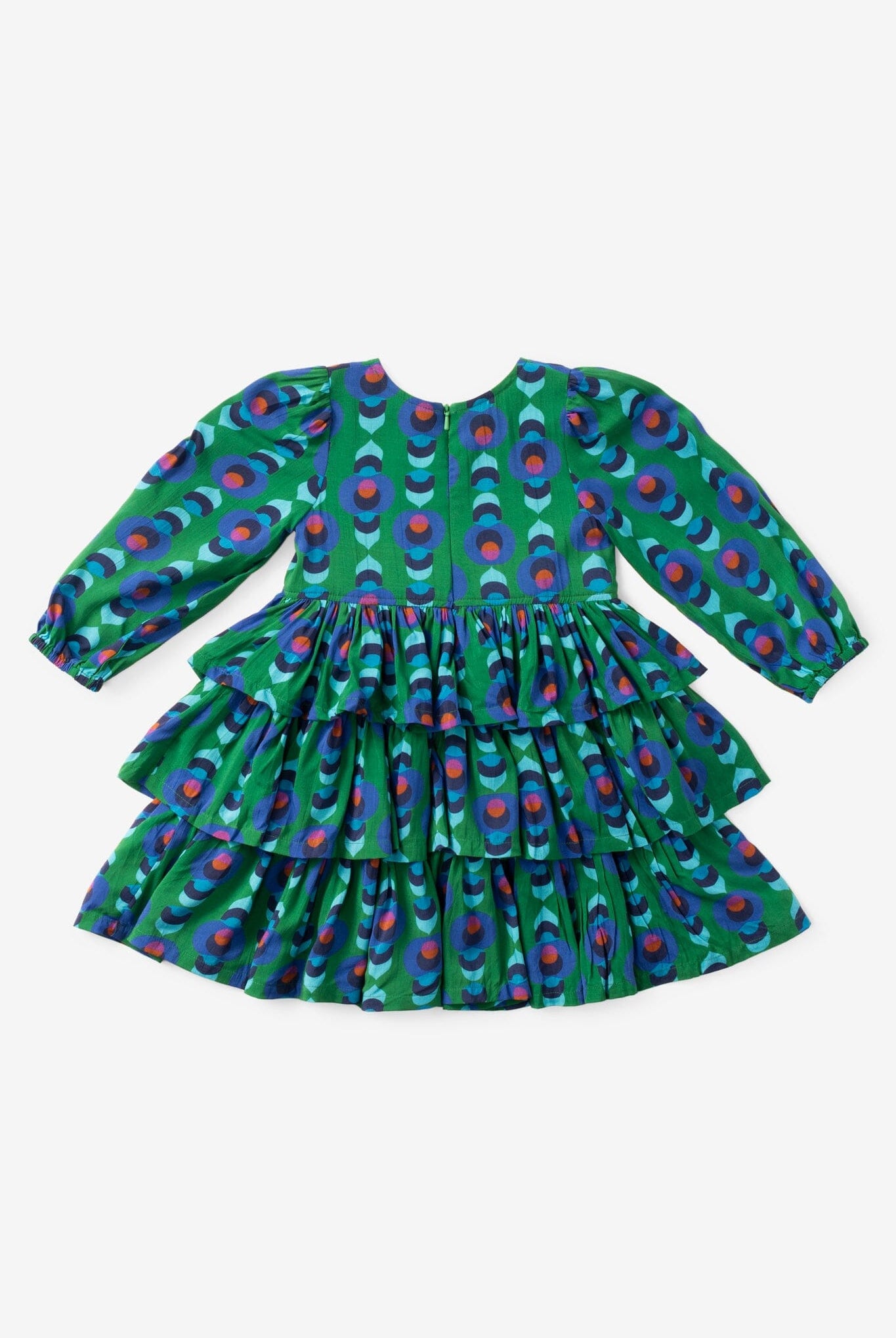 Girls Goldie Dress- Jade Geo-Briton Court