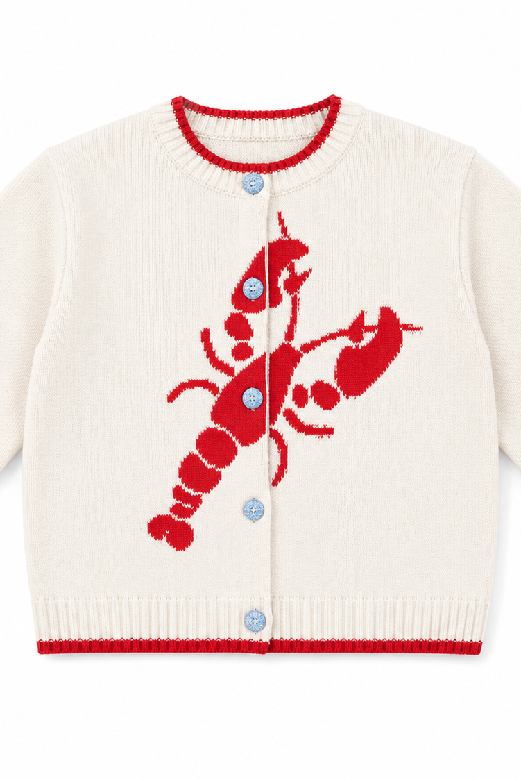 Evelyn Lobster Cardigan-Briton Court