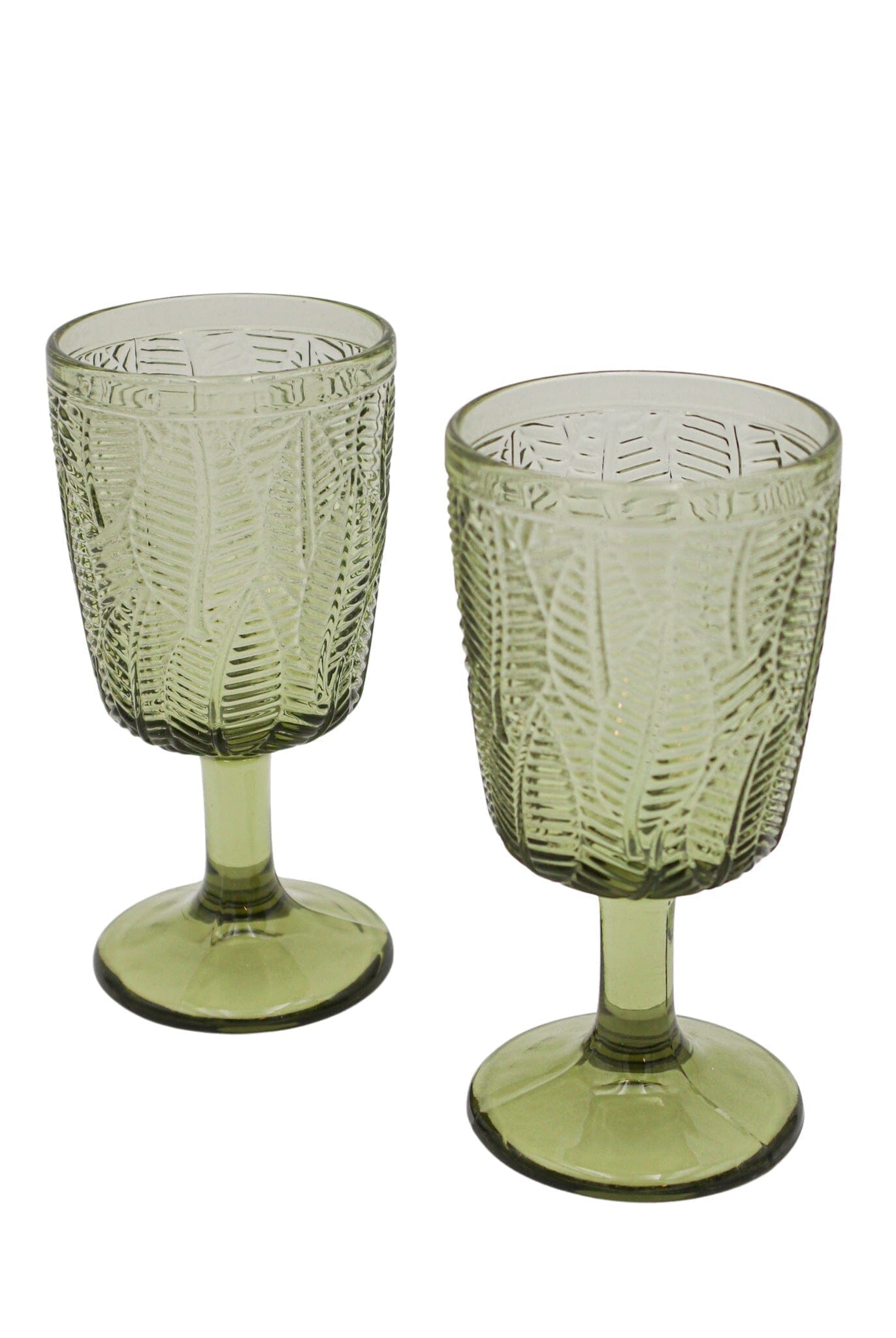 Olive Leaf Goblet - Set of 4-Briton Court