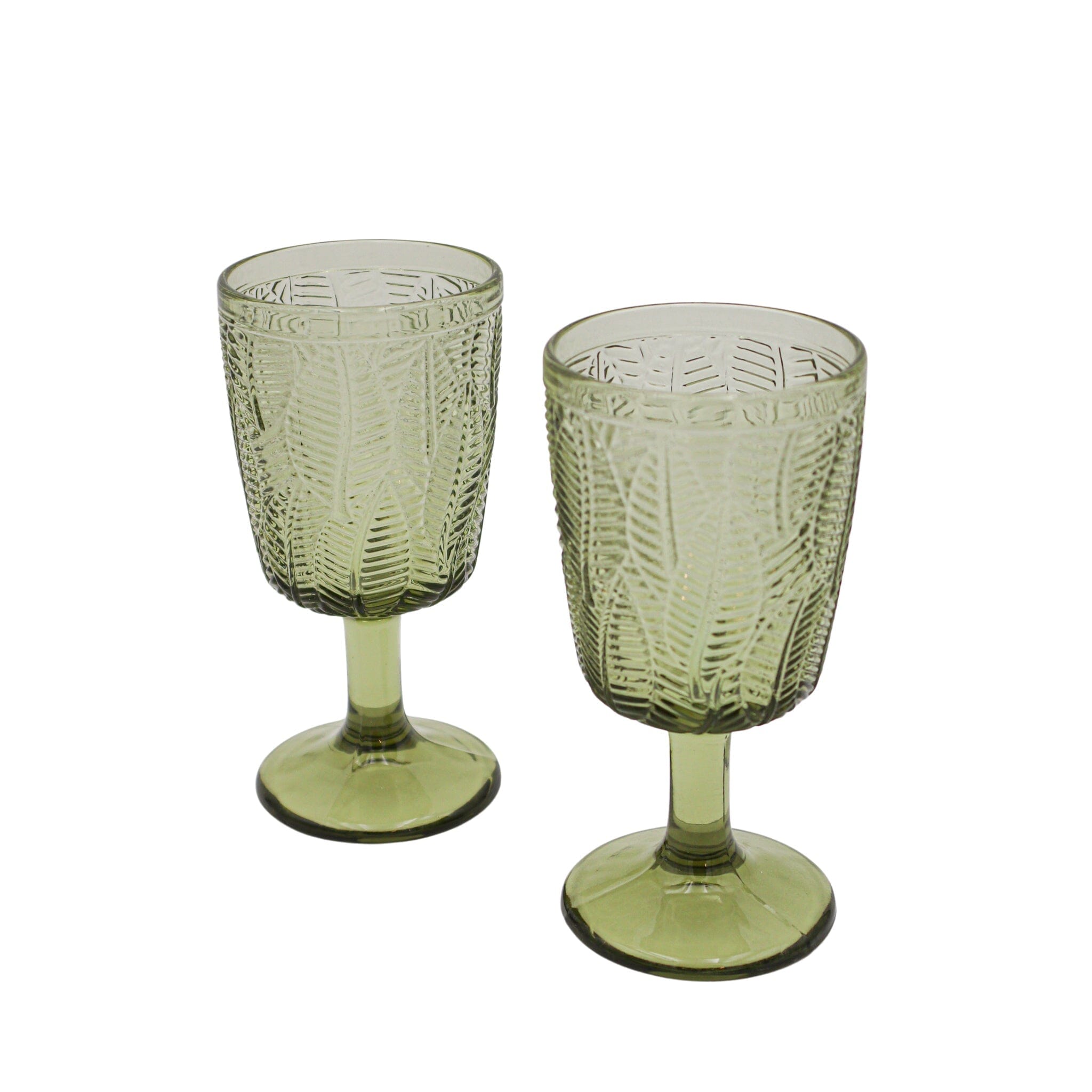 Olive Leaf Goblet - Set of 4-Briton Court