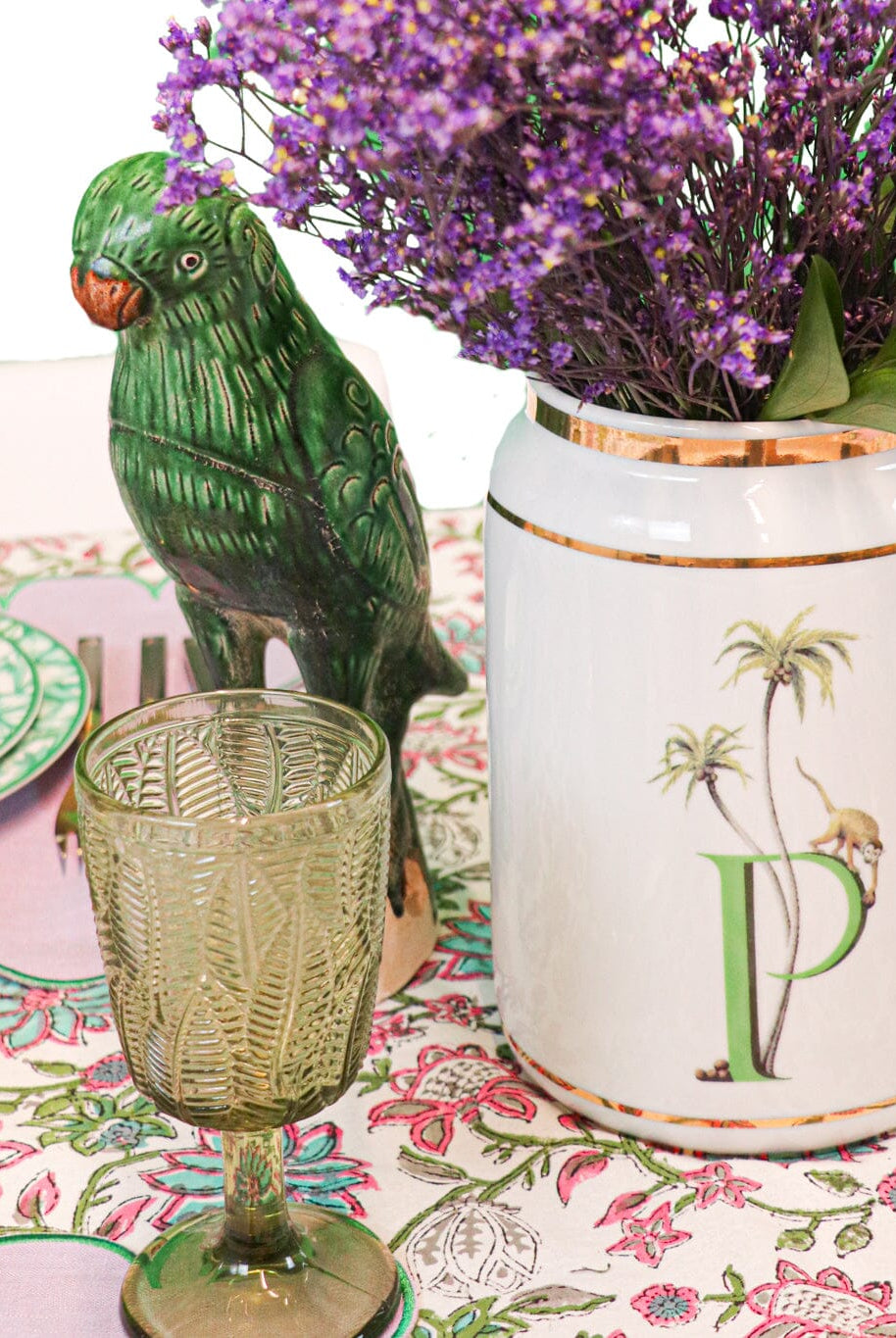 Olive Leaf Goblet - Set of 4-Briton Court