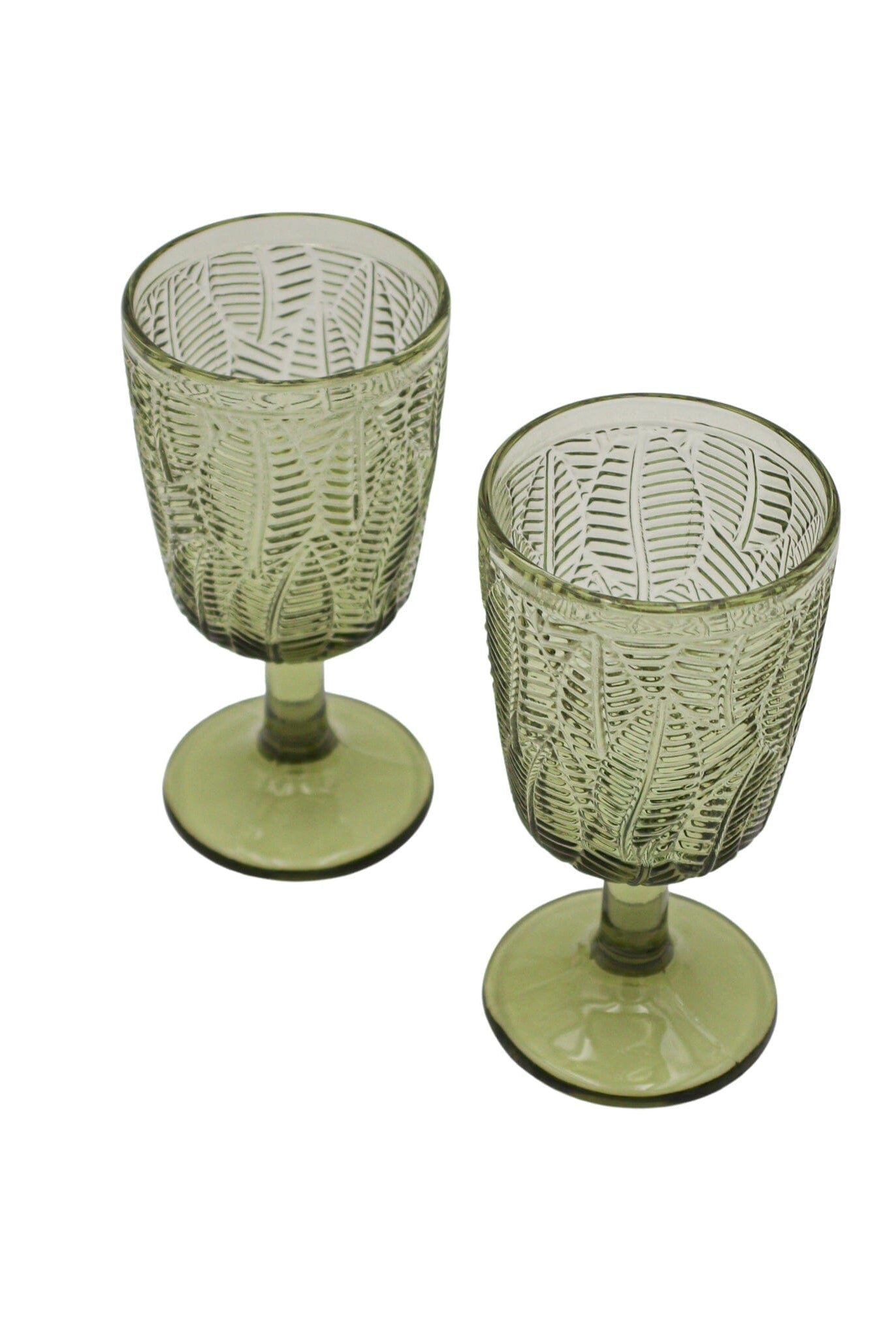Olive Leaf Goblet - Set of 4-Briton Court