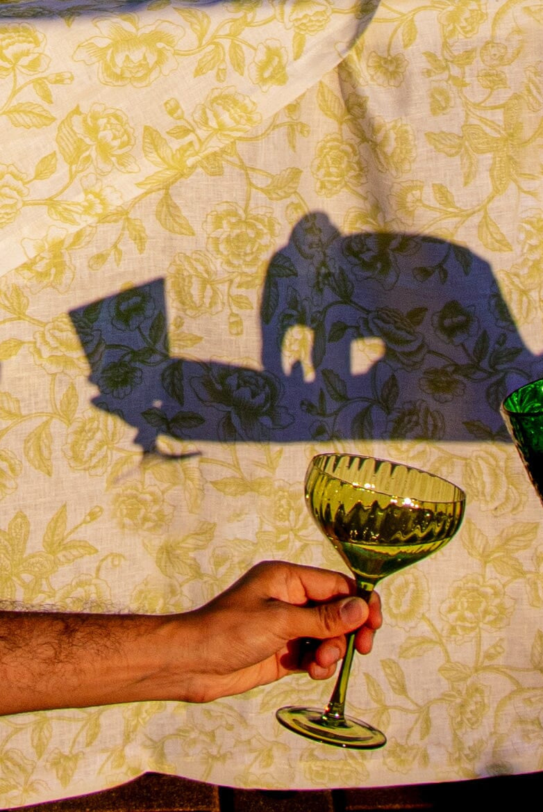 Sage Ribbed Coupe - Set of 4-Briton Court