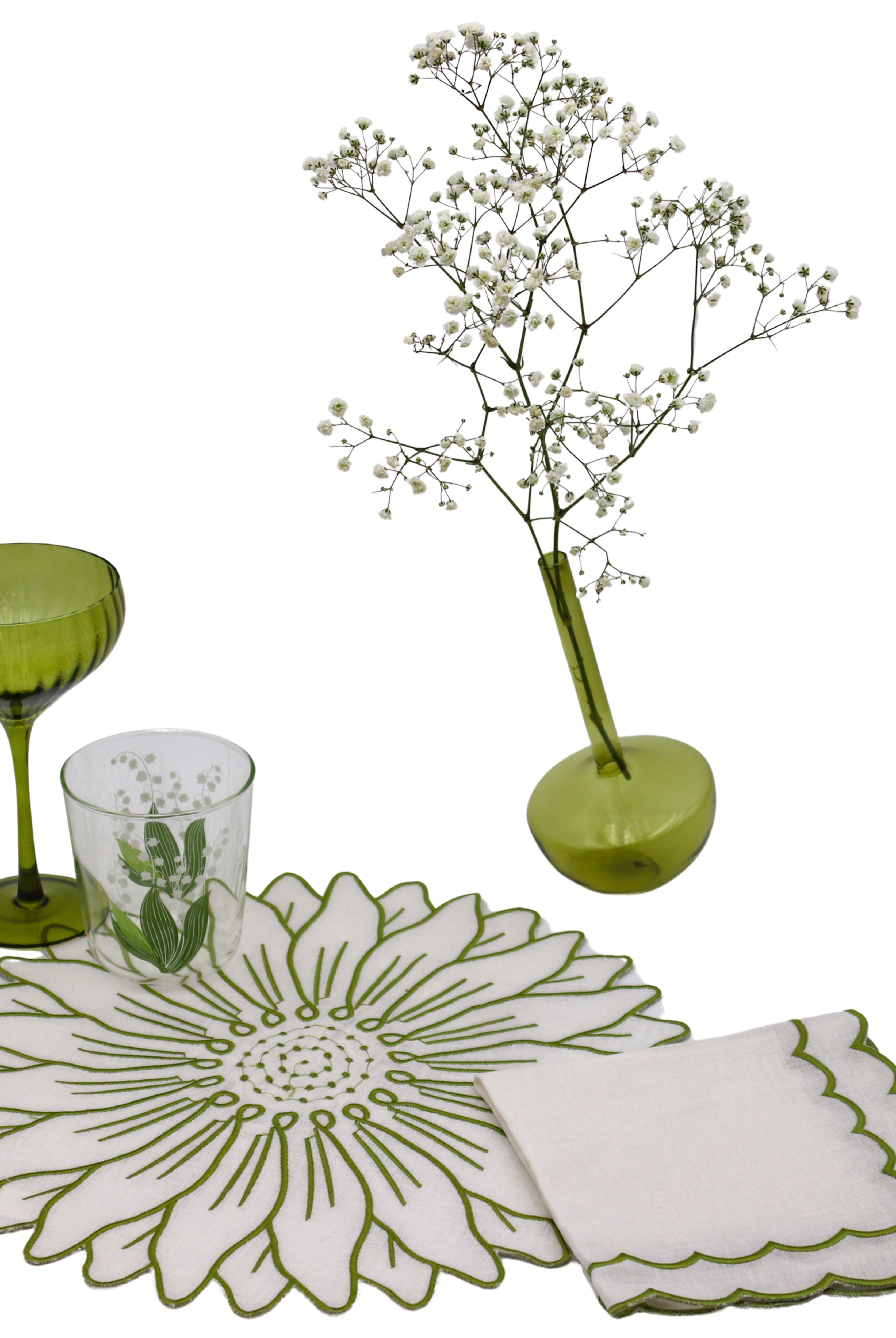 Sage Ribbed Coupe - Set of 4-Briton Court