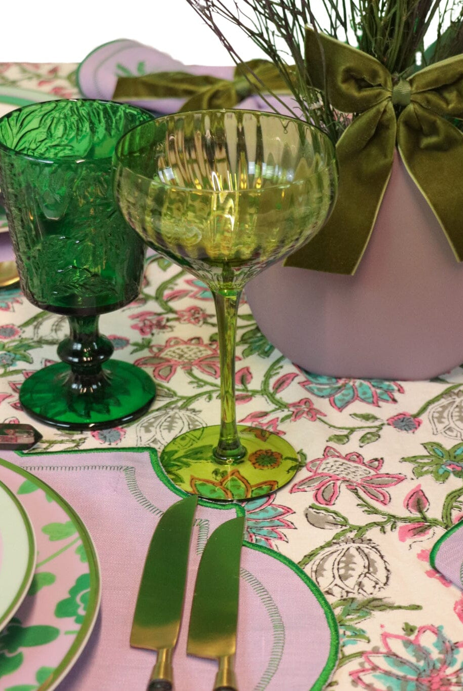 Sage Ribbed Coupe - Set of 4-Briton Court