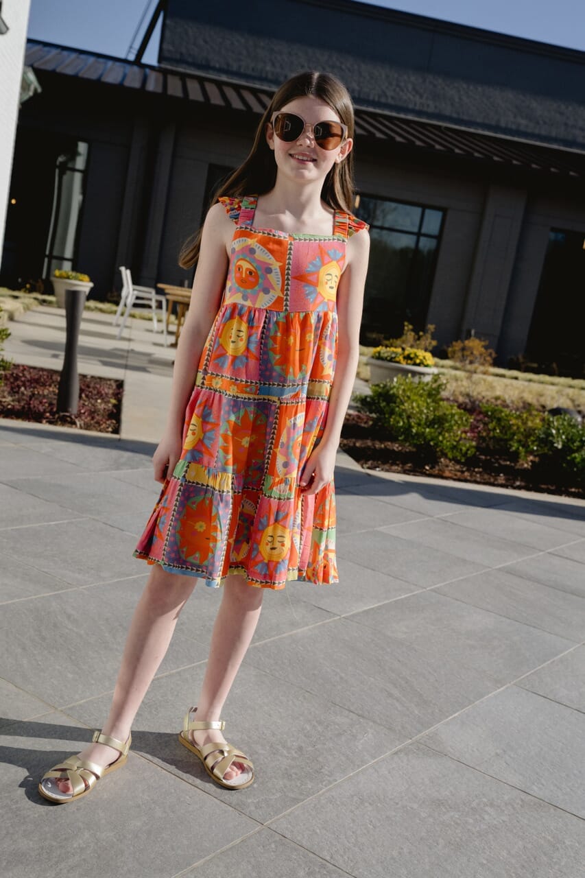 Girls Anna Dress-Briton Court