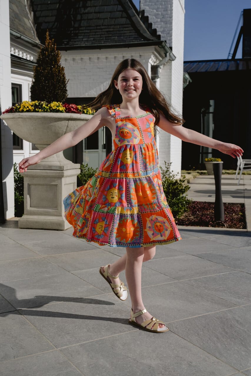 Girls Anna Dress-Briton Court