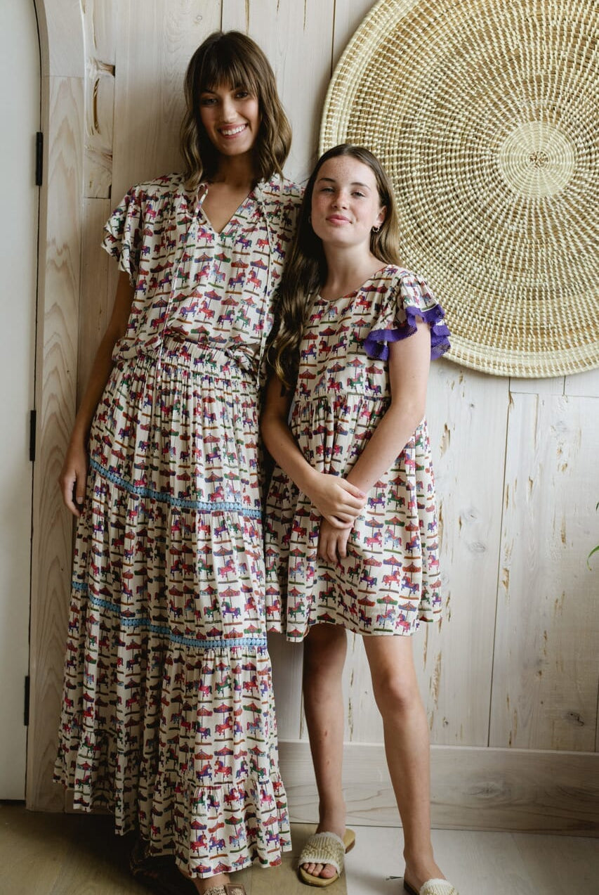 Aria Skirt - Carousel Print-Briton Court