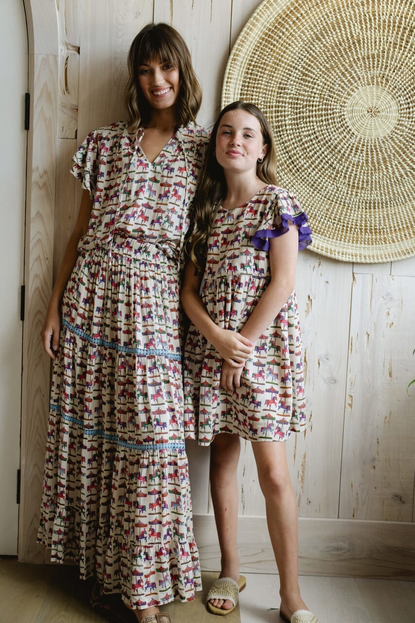 Aria Skirt - Carousel Print-Briton Court