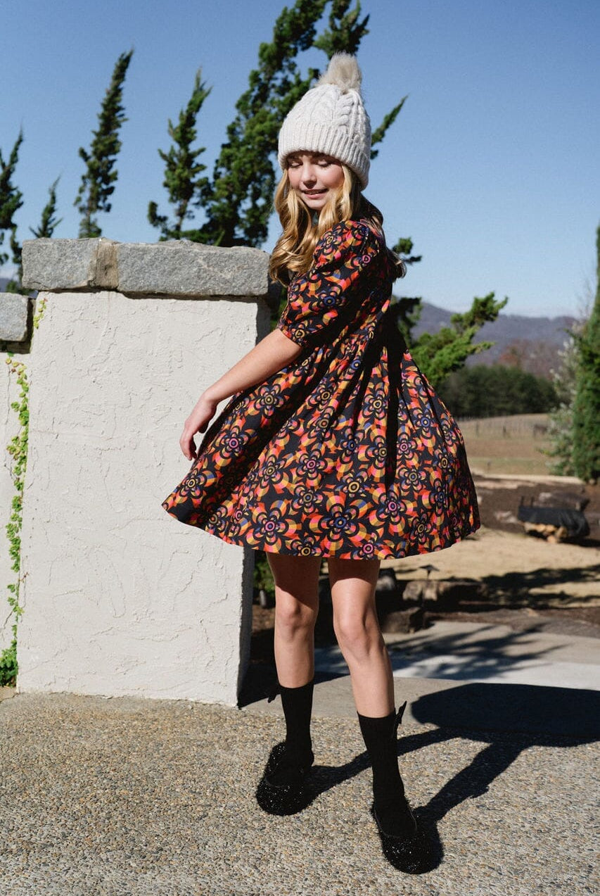 Girls Lotus Dress-Briton Court