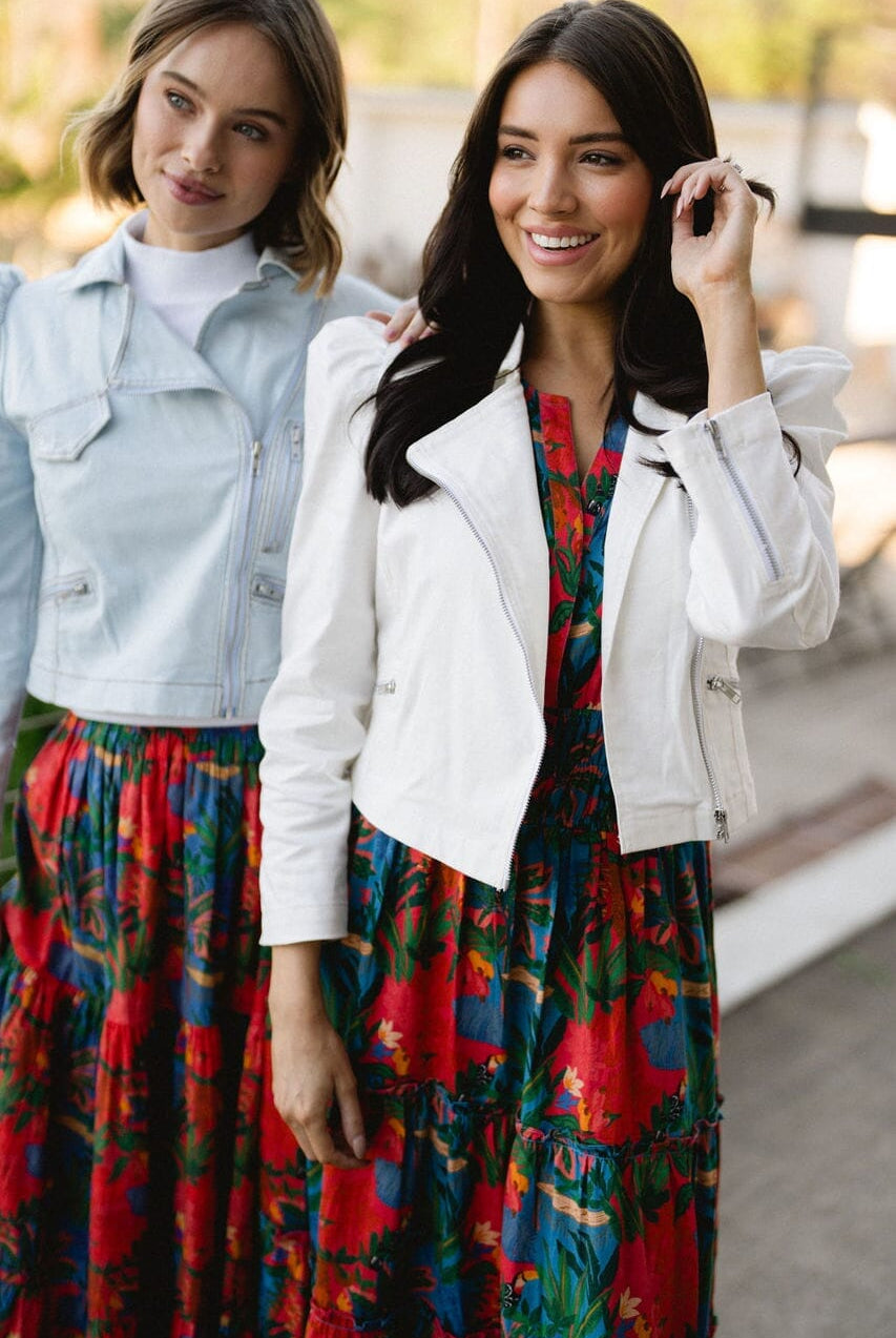 Moto Jacket - White-Briton Court