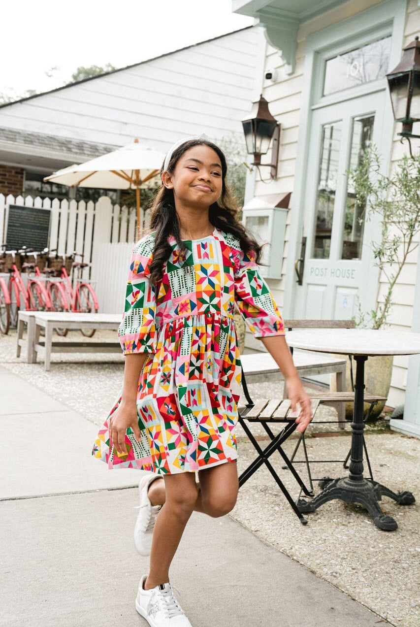 Girl wearing Briton Court dress
