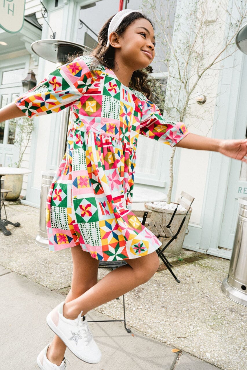 Girl wearing Briton Court dress