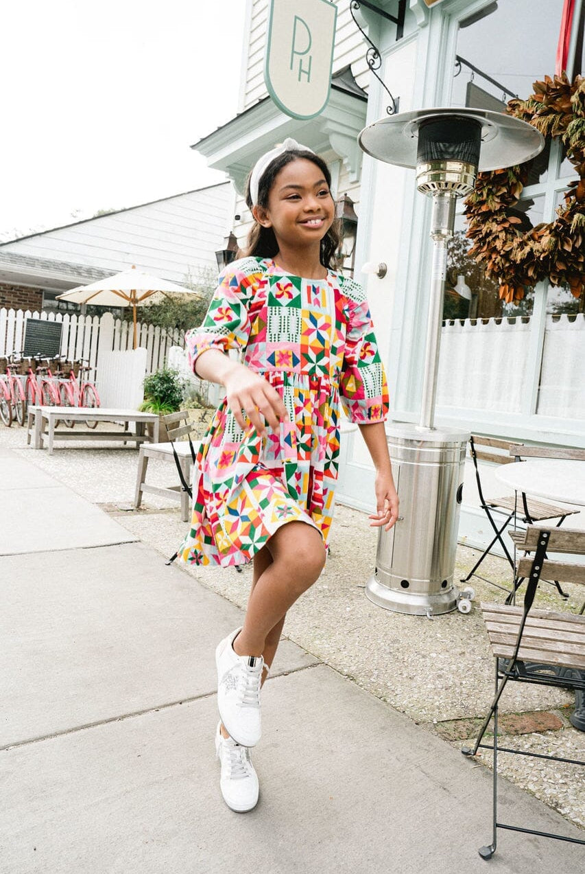 Girls Naomi Dress-Briton Court