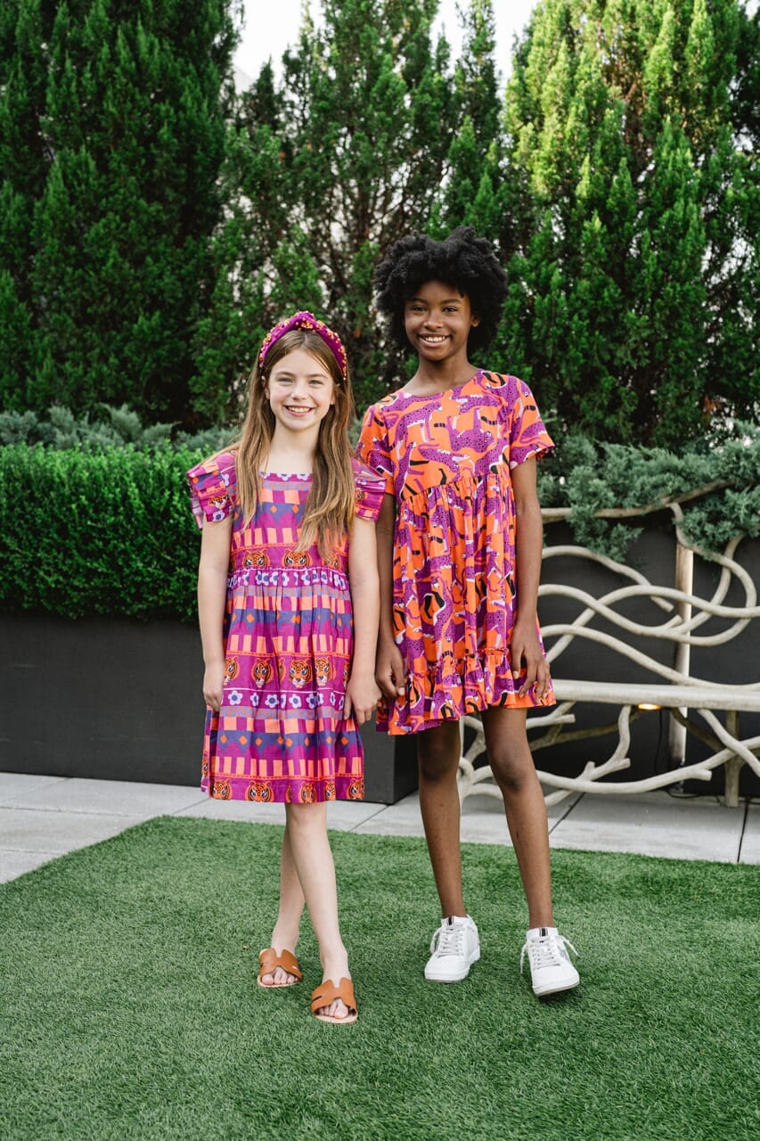 girls gameday tiger dress - briton court