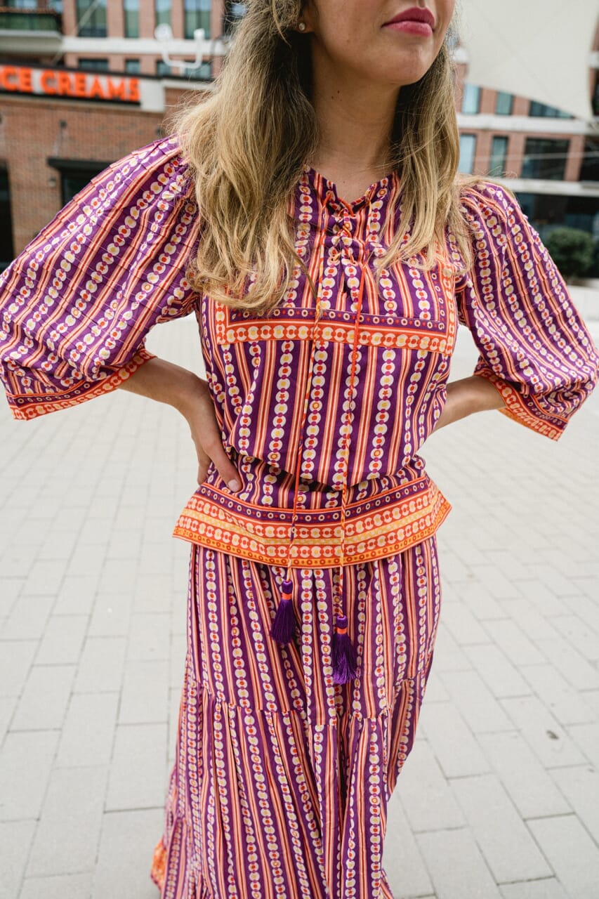 womens printed top - briton court