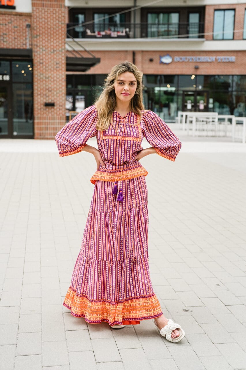 womens printed top - briton court