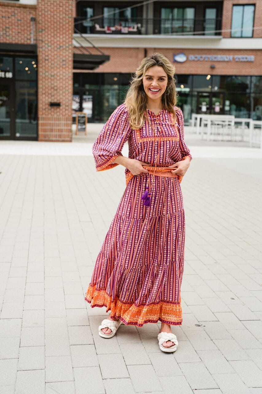 womens printed top - briton court