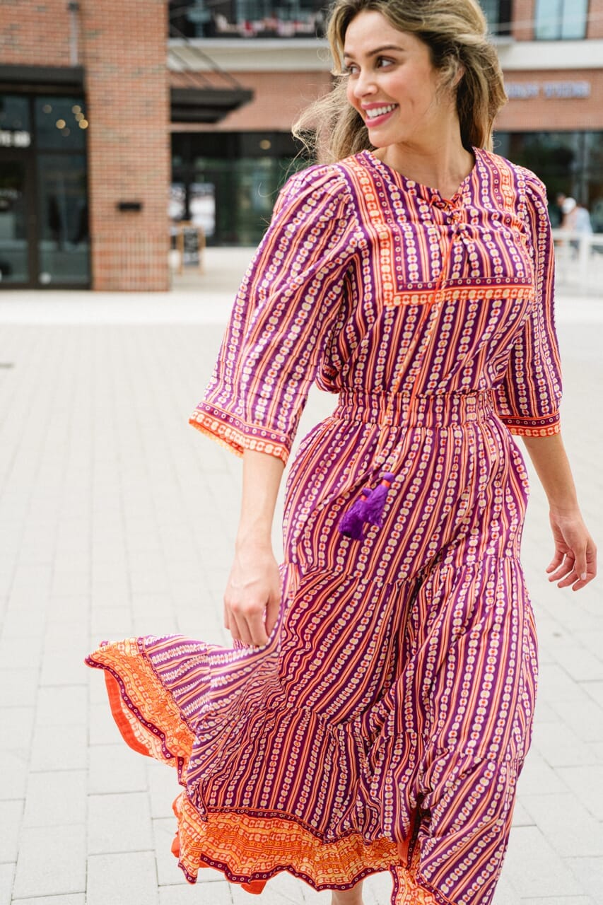 womens printed top - briton court