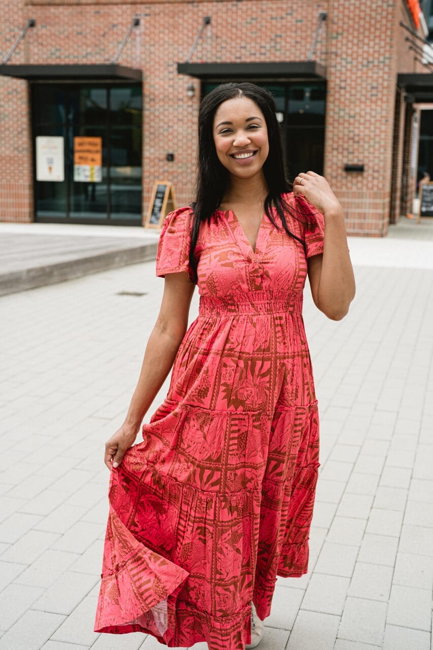 womens maxi dress - briton court