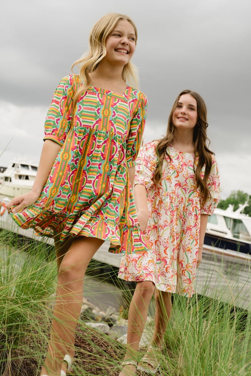 Girls Kenzie Dress-Briton Court