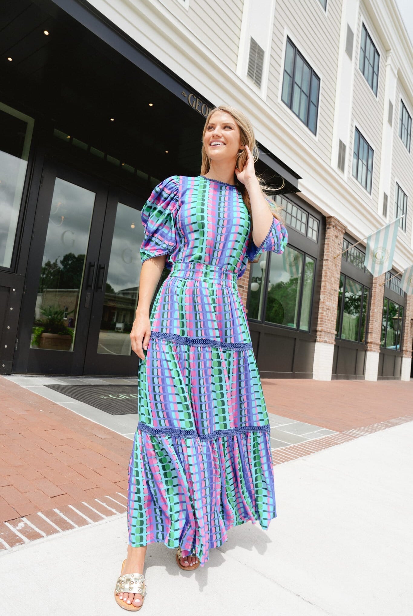 Savannah Maxi Skirt - Dahlia-Briton Court