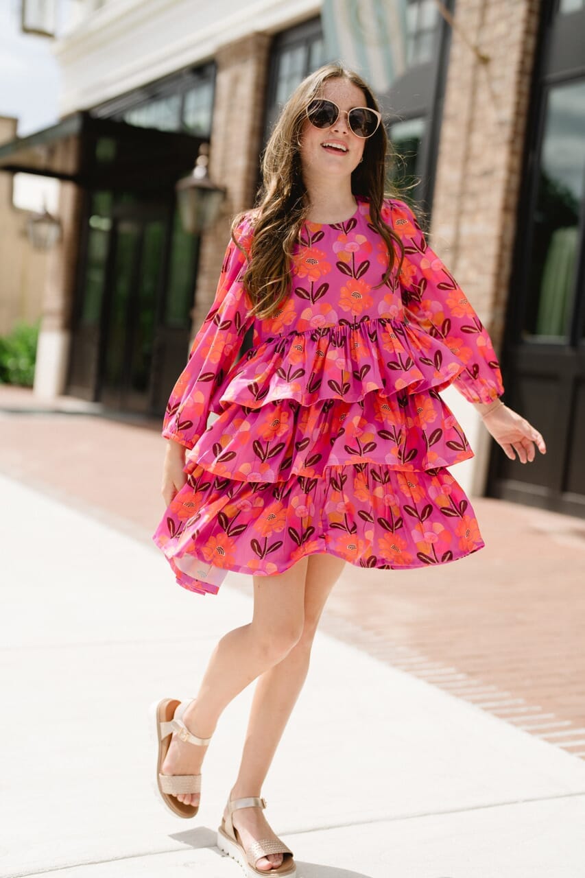 Girls Goldie Dress-Briton Court