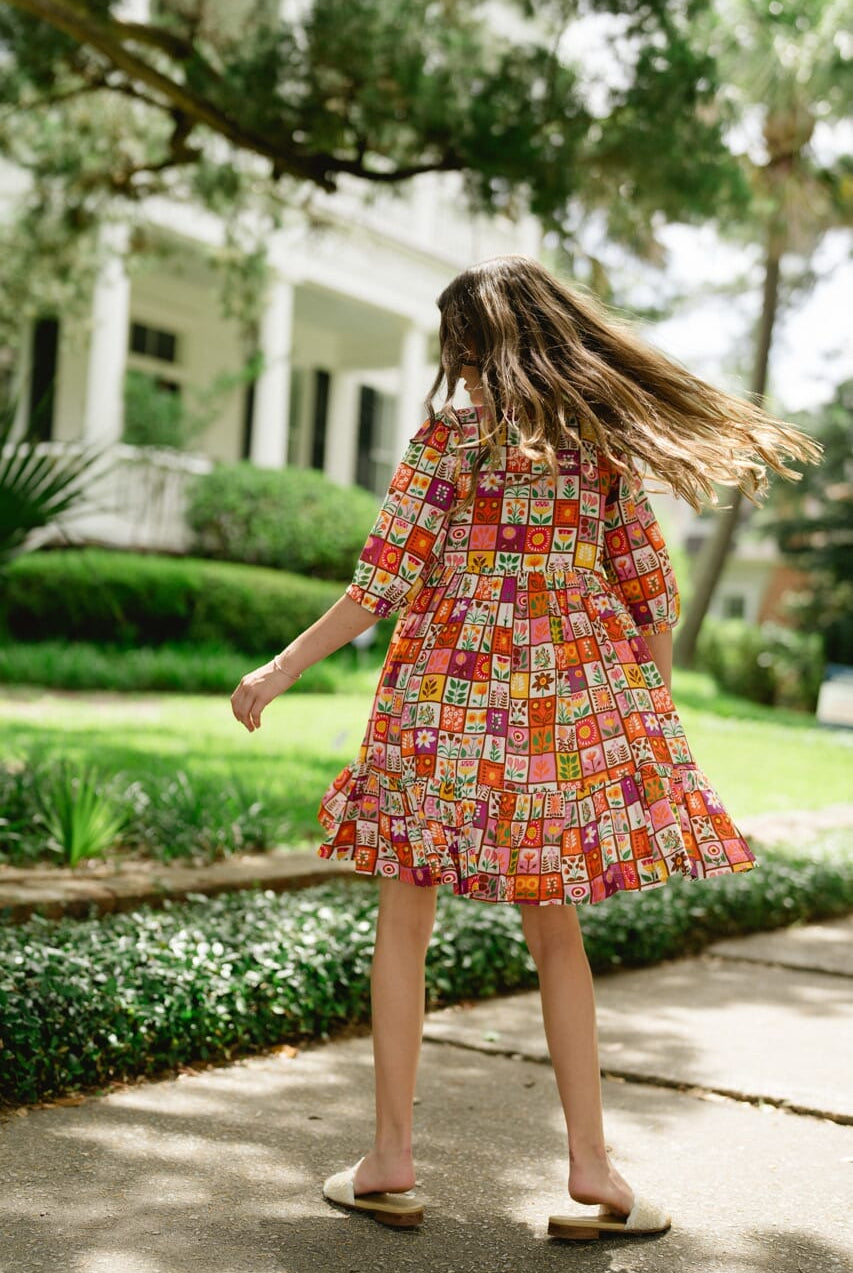 Girls Savannah Dress-Briton Court