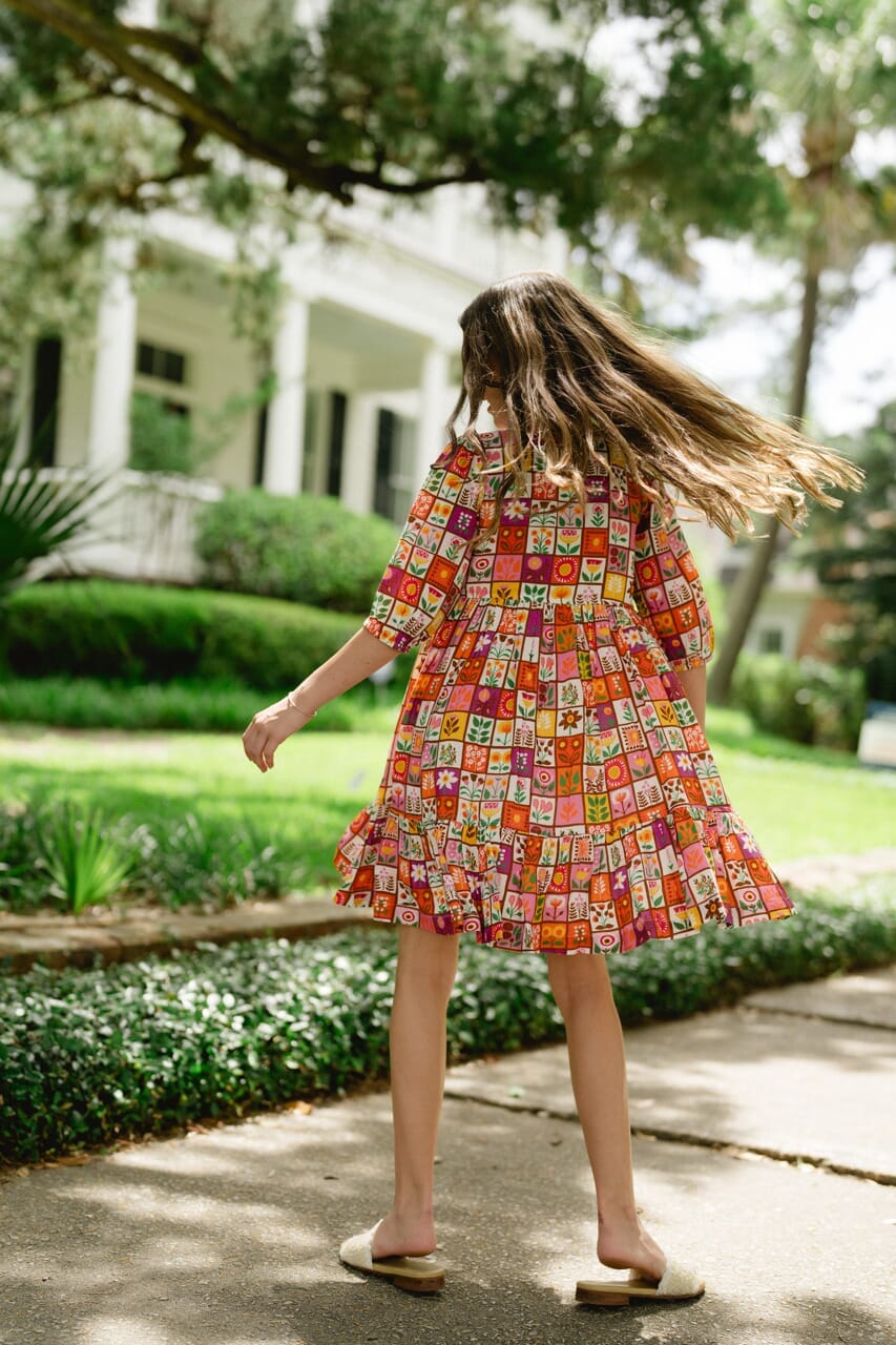 Girls Savannah Dress-Briton Court