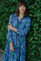 Alexi Maxi Dress- Blue Turq-Briton Court