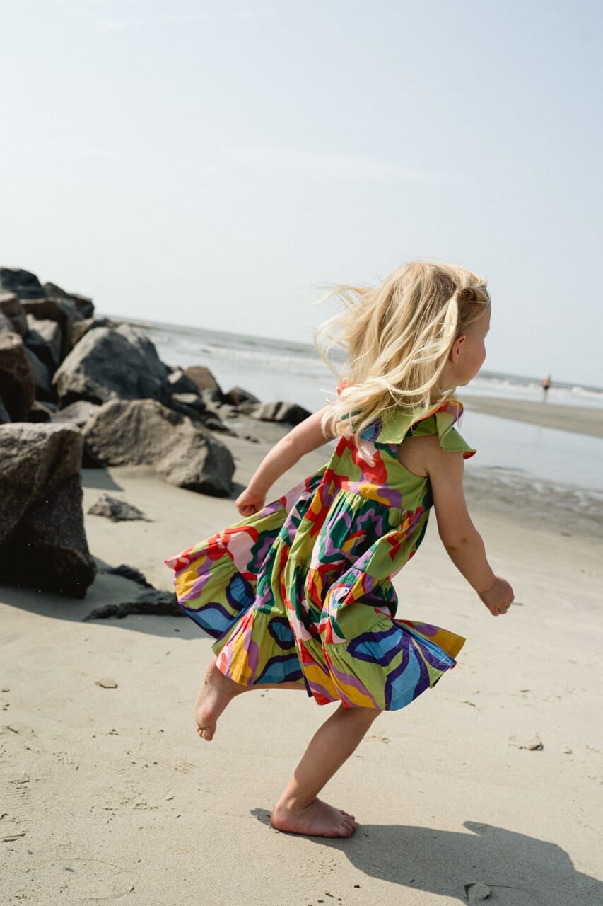 girls printed dress - briton court