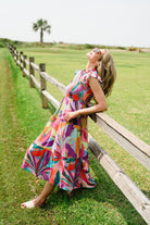 Woman wearing Briton Court dresses.