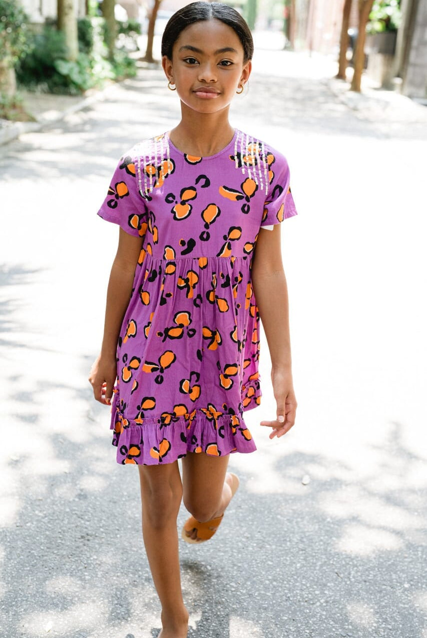 Girls Tybee Dress - Purple-Briton Court