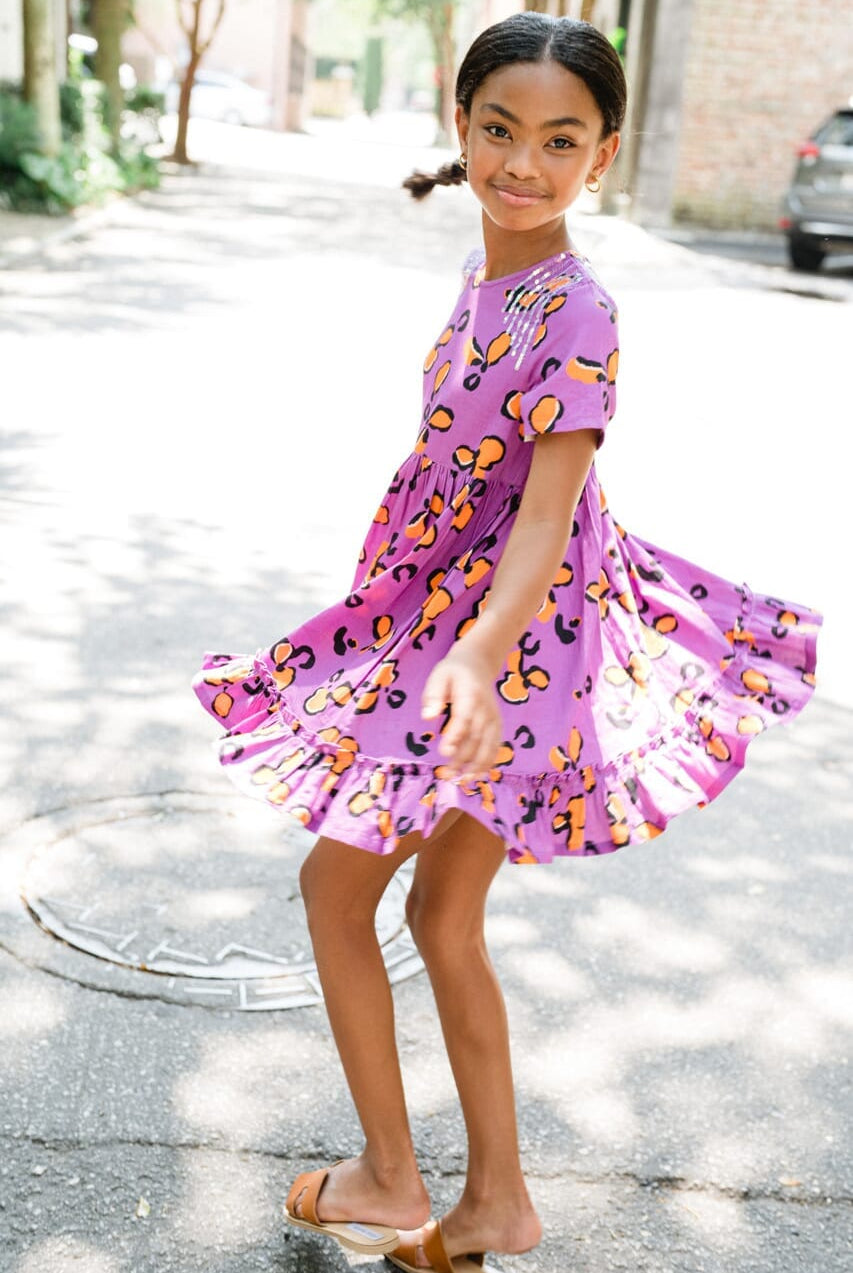 Girls Tybee Dress - Purple-Briton Court