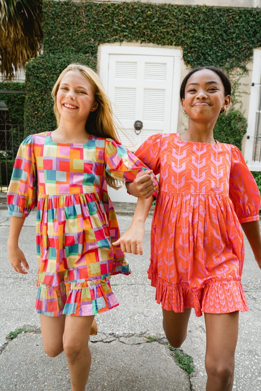 Girls Kenzie Dress-Briton Court