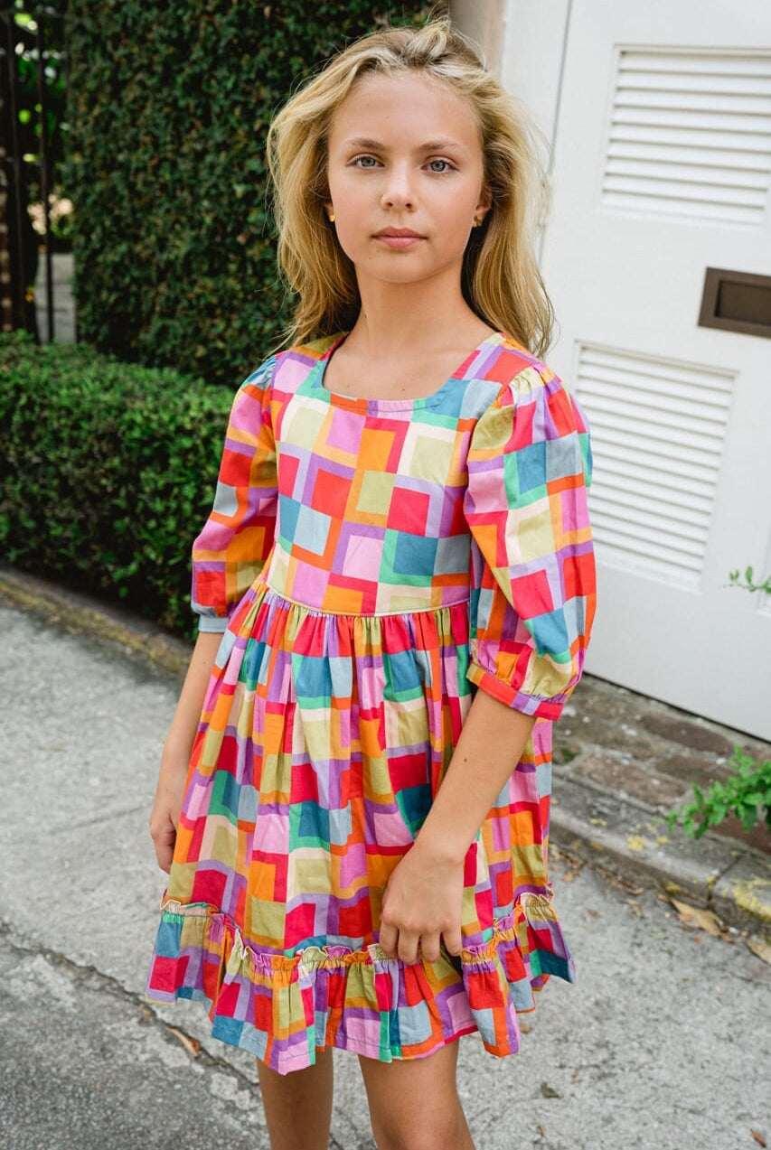 girls colorful dress - briton court