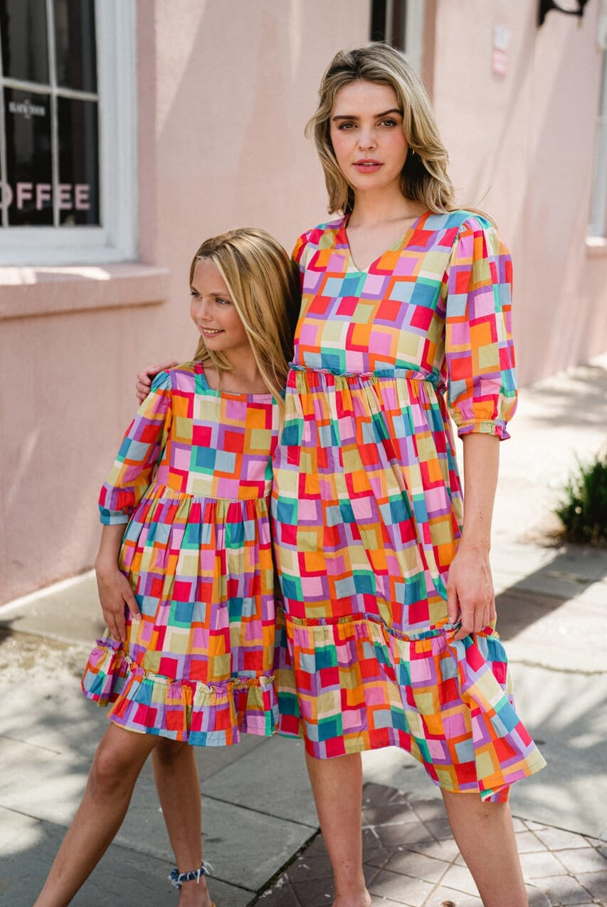 girls colorful dress - briton court
