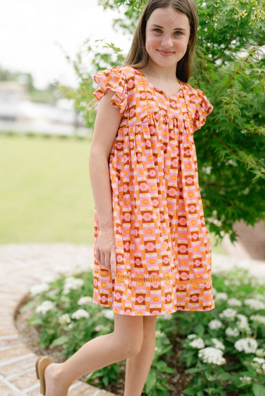 Girls Ellen Dress-Briton Court