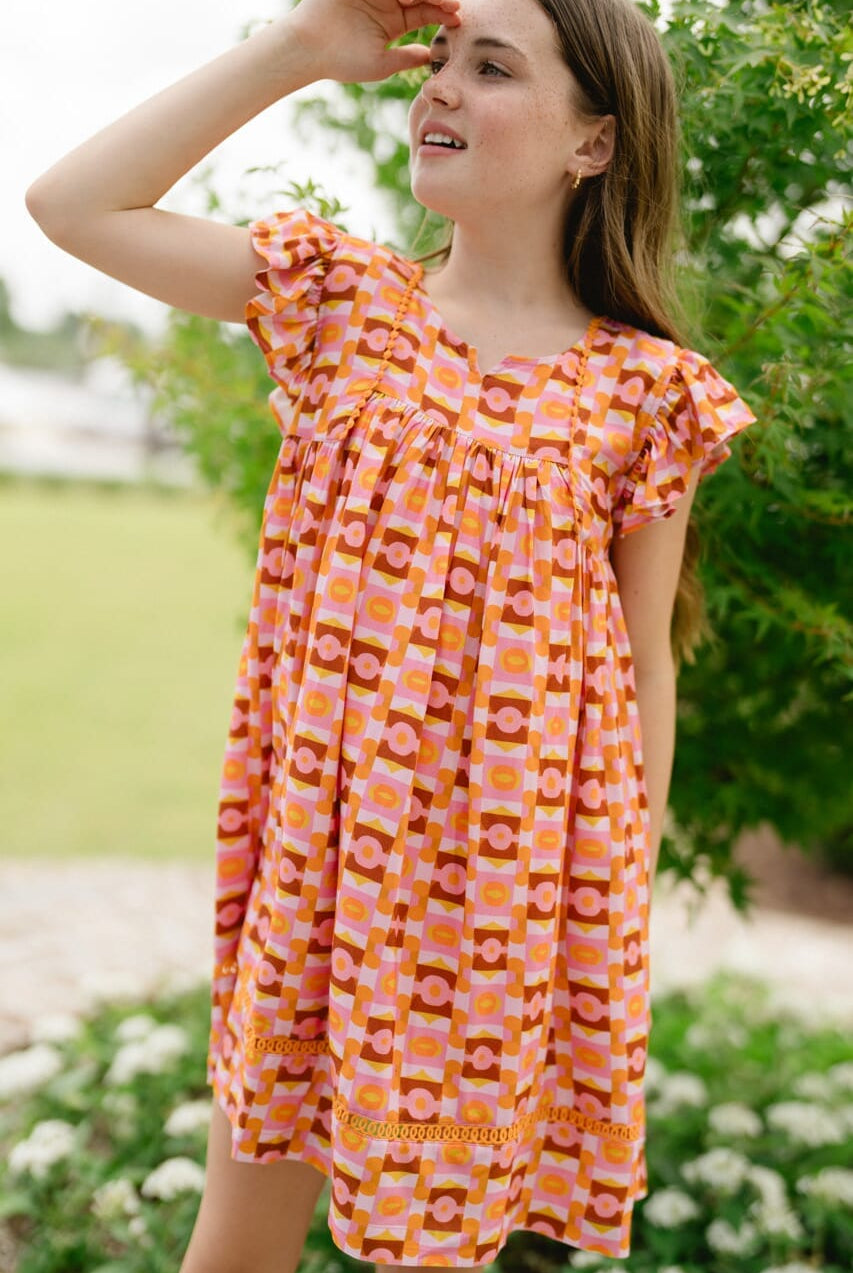 Girls Ellen Dress-Briton Court