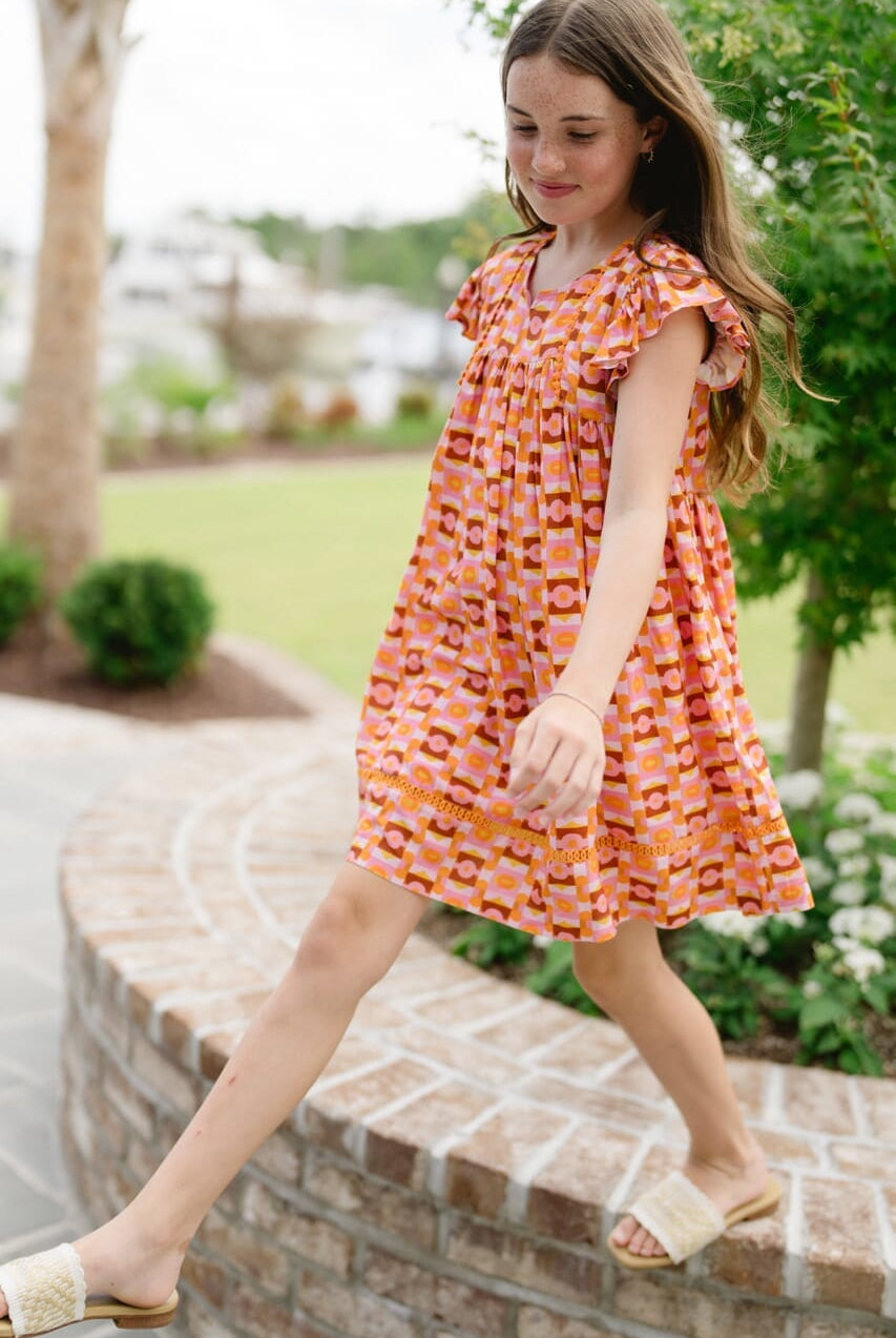 Girls Ellen Dress-Briton Court