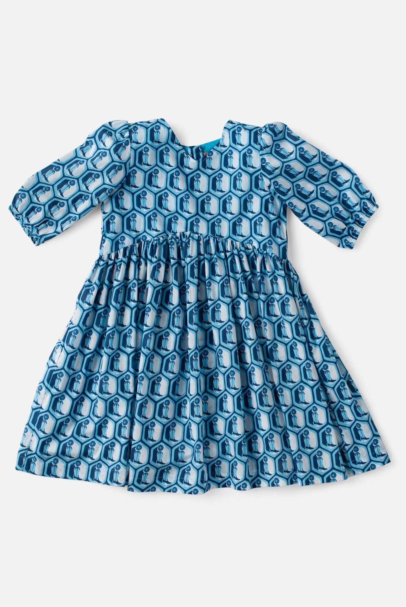 girls boot print dress - briton court