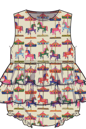 Baby Goldie Sleeveless Bubble-Briton Court