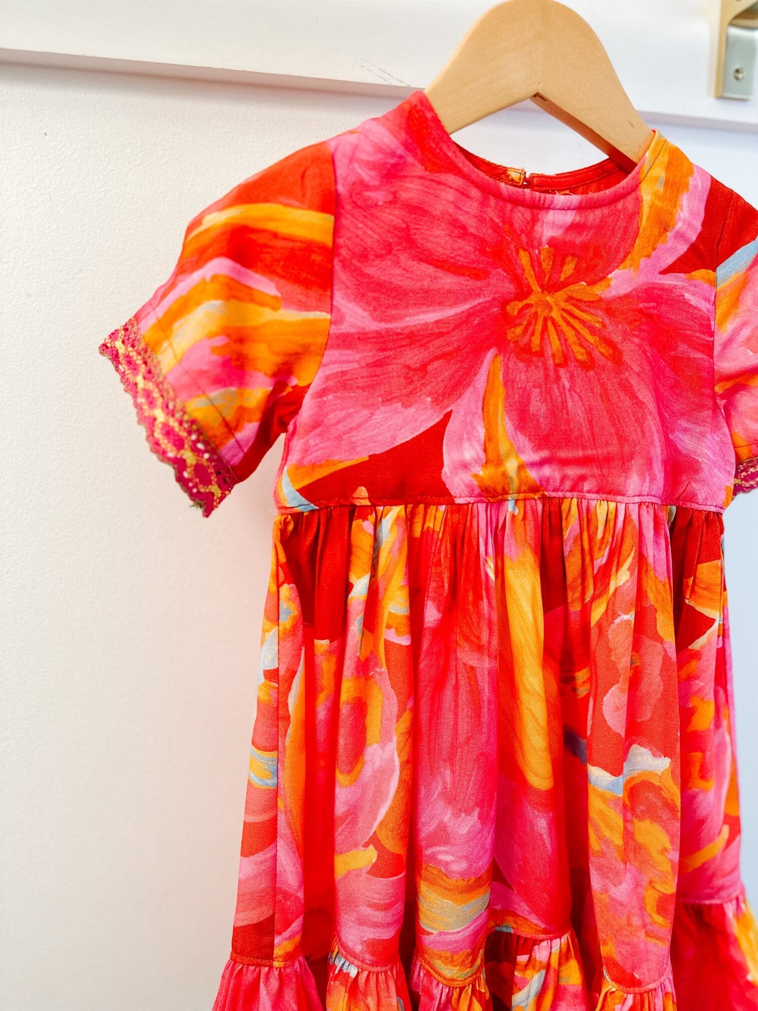 girls bright floral dress - briton court